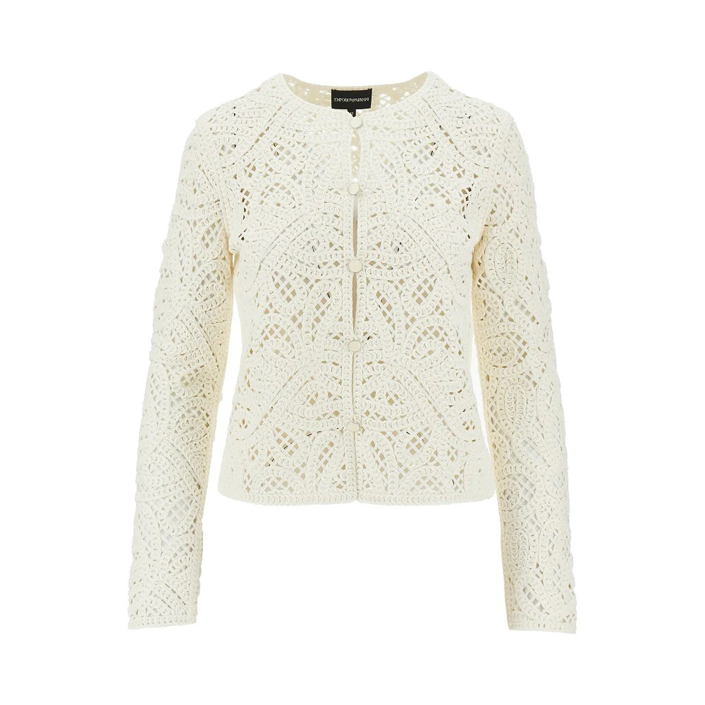 Emporio Armani Cornely Embroidered Fabric Jacket